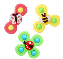 Load image into Gallery viewer, Cartoon Suction Cup Rattles Baby Bath Toys
