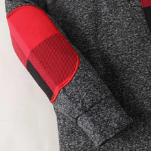 Load image into Gallery viewer, 2pcs Boys Red and Black Plaid Hooded Sweatshirt with Pants Set