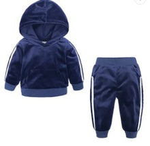 Load image into Gallery viewer, 2 Piece Toddler Striped Track Suit