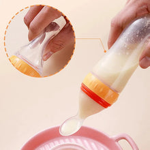 Load image into Gallery viewer, Silicone Feeding Bottle with Spoon