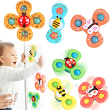 Load image into Gallery viewer, Cartoon Suction Cup Rattles Baby Bath Toys