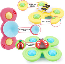 Load image into Gallery viewer, Cartoon Suction Cup Rattles Baby Bath Toys